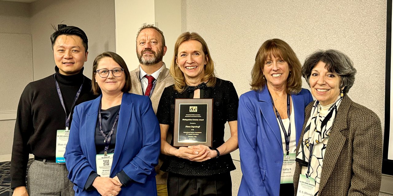 Internationale Auszeichnung für Professorin Diana Ingenhoff